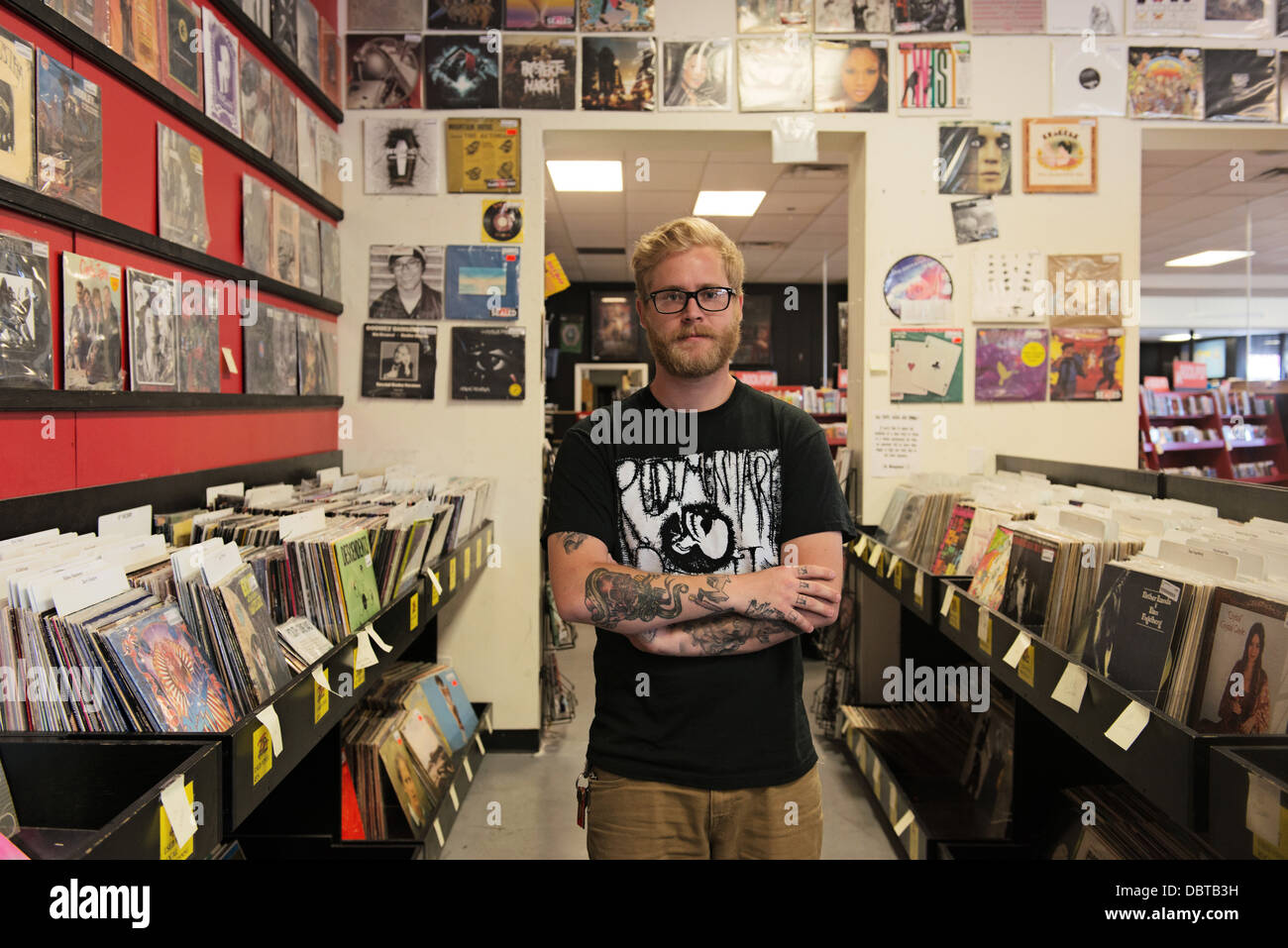 ZIA Record Exchange-Informationsspeicher, 4503 West Sahara Avenue, Las Vegas, NV, USA Stockfoto