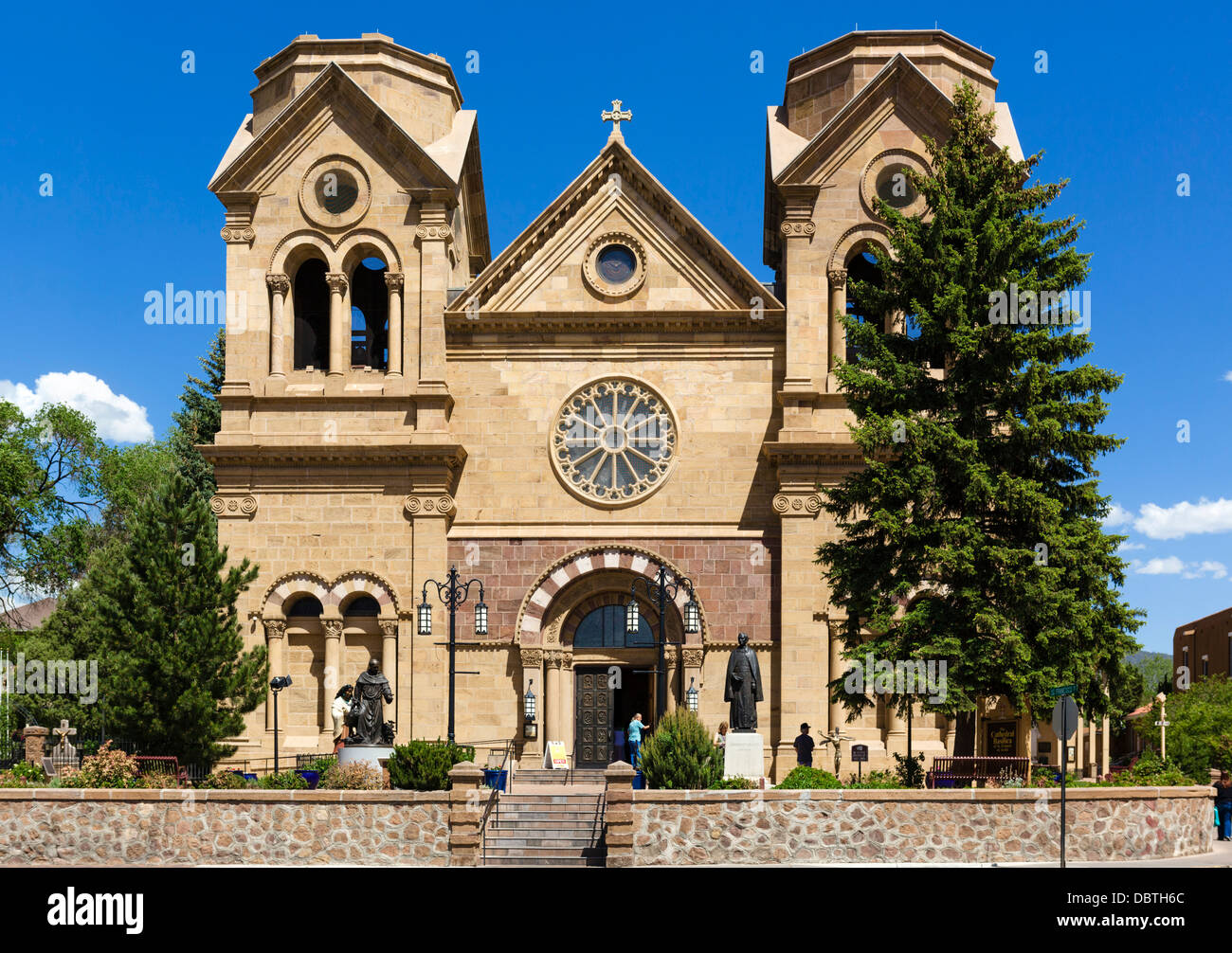 St Francis Kathedrale, Santa Fe, New Mexico, USA Stockfoto