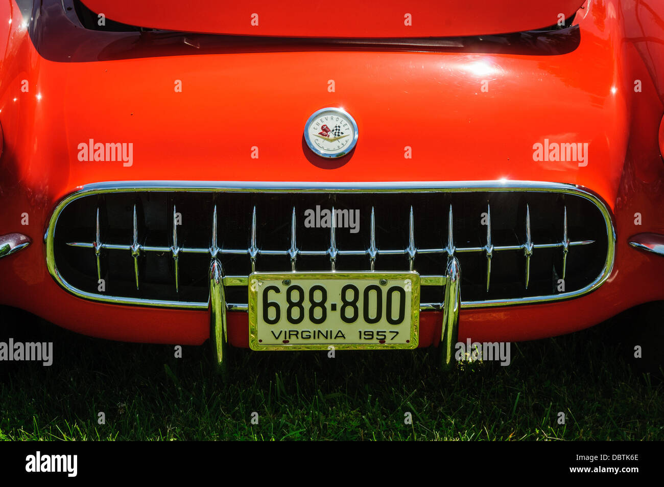 1957 zeigen, Corvette, Oldtimer, historische Stätte Sully, Chantilly, Virginia Stockfoto