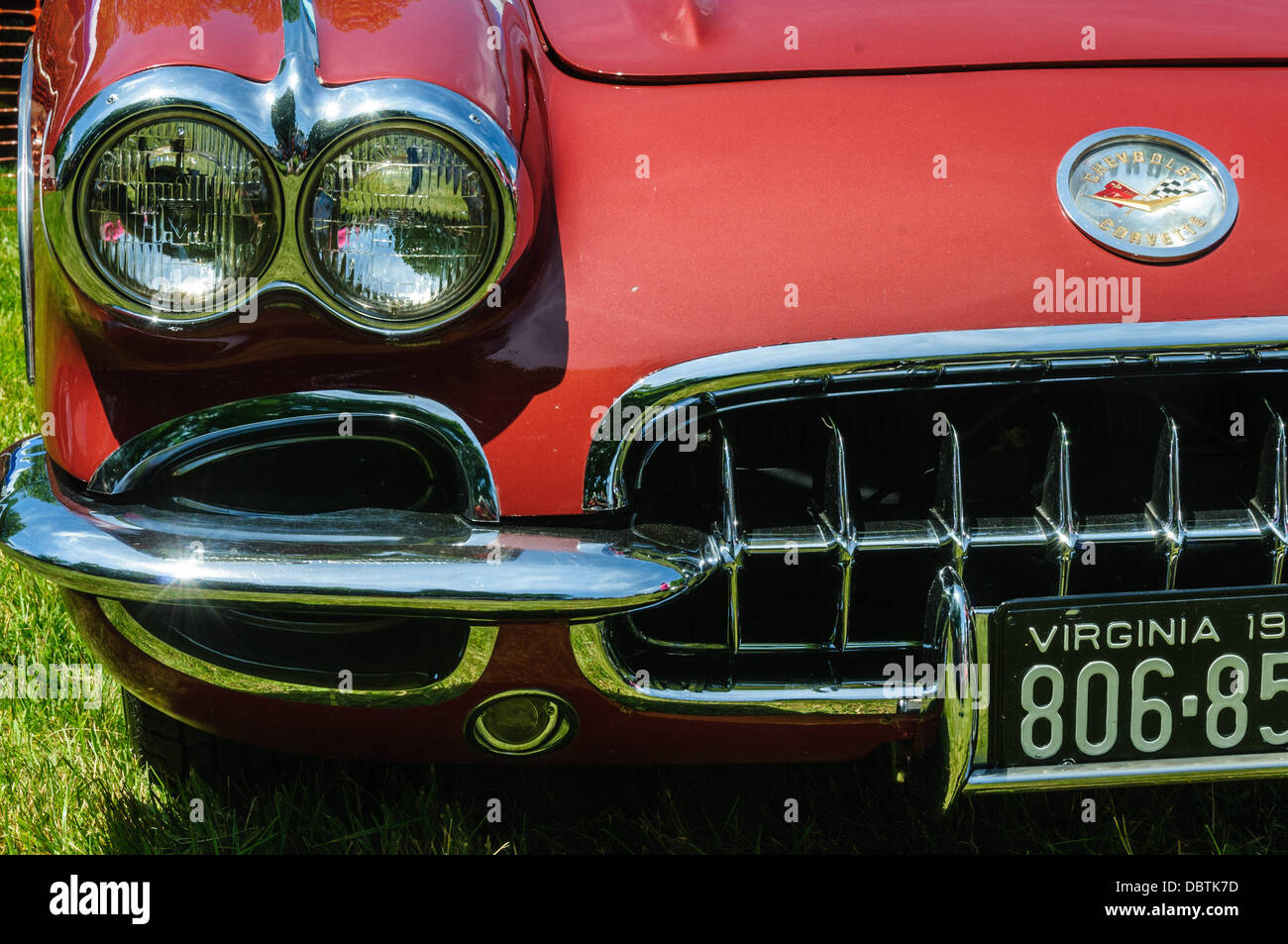 1960 zeigen, Corvette, Oldtimer, historische Stätte Sully, Chantilly, Virginia Stockfoto