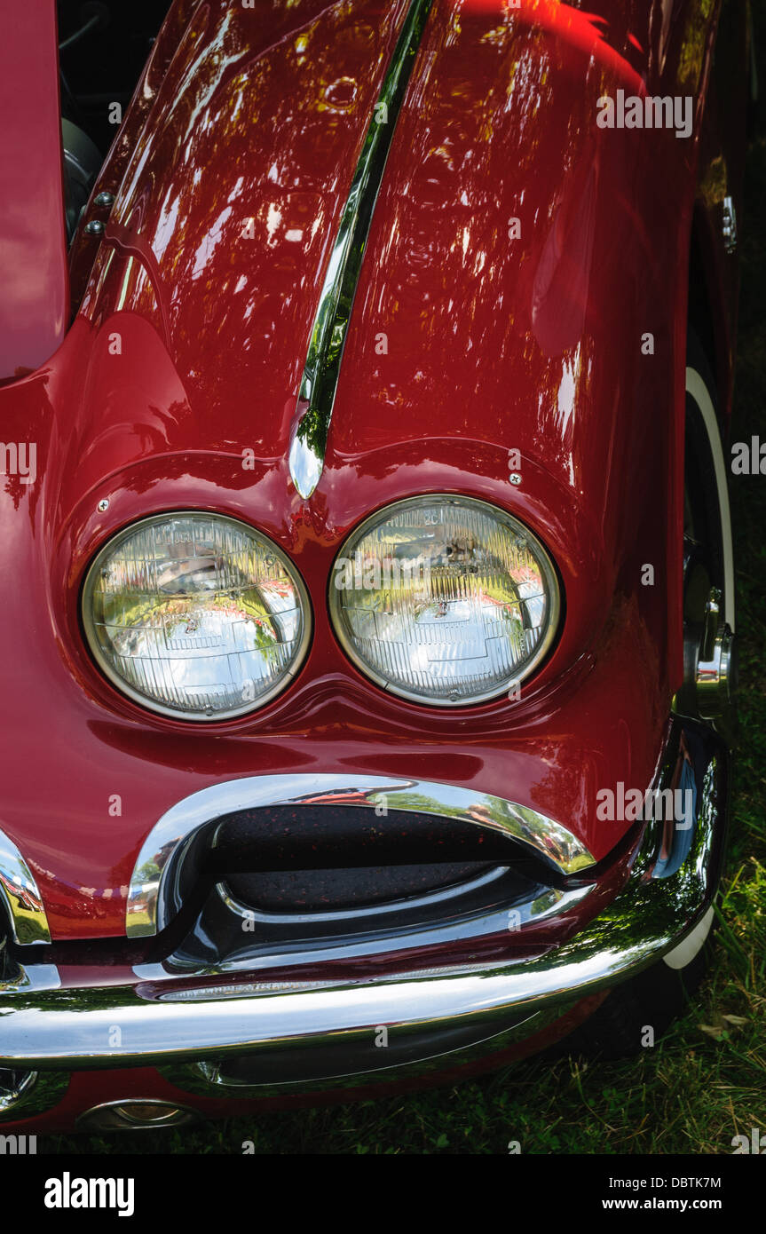 1962 zeigen, Corvette, Oldtimer, historische Stätte Sully, Chantilly, Virginia Stockfoto