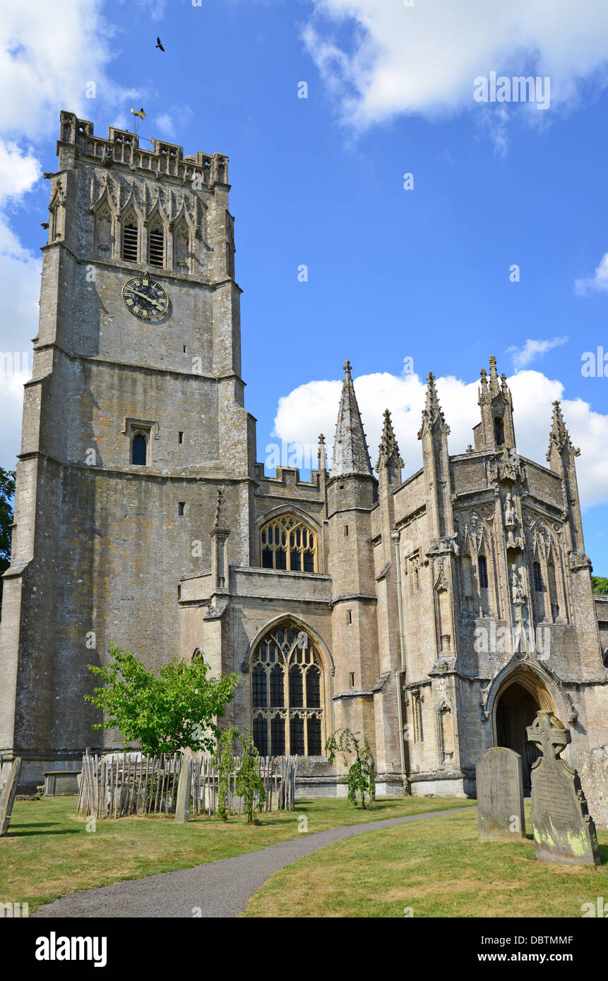 Kirche St. Peter und St. Paul, Northleach, Cotswolds, Gloucestershire, England, Vereinigtes Königreich Stockfoto