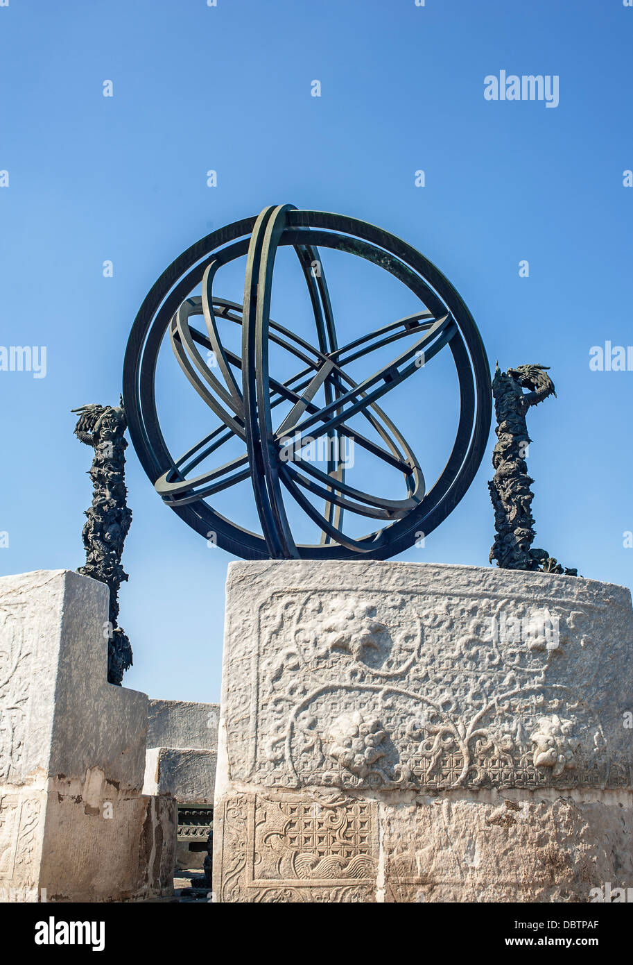 Alten Planetarium in der alten Sternwarte, Beijing Stockfoto