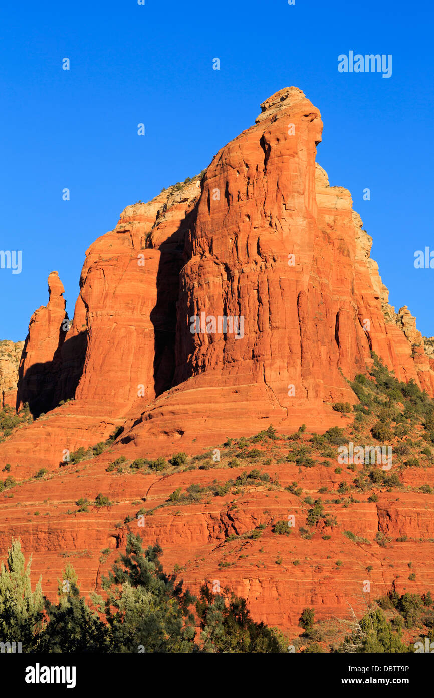 Felsformationen im Oak Creek Village, Sedona, Arizona, Vereinigte Staaten von Amerika, Nord Amerika Stockfoto