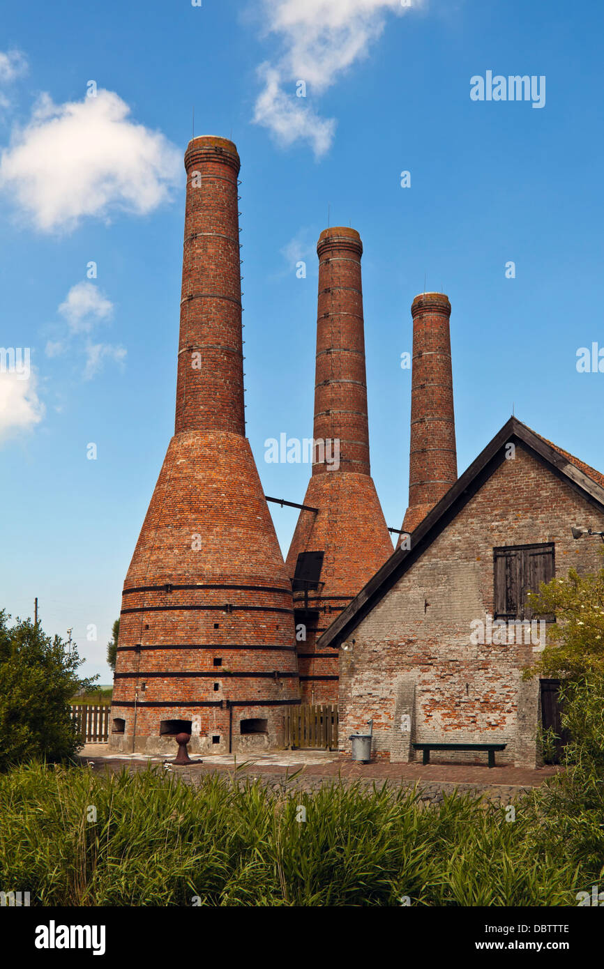 Historischen Kalköfen an das Zuiderzeemuseum in Enkhuizen, Nordholland, Niederlande. Stockfoto
