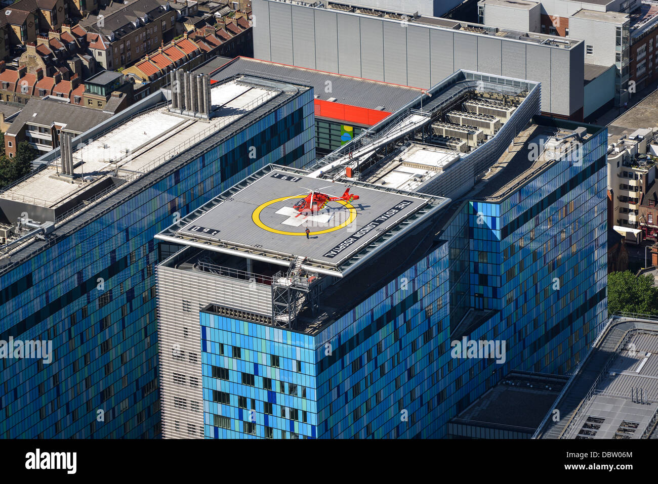 Air Ambulance am Royal London Hospital Stockfoto