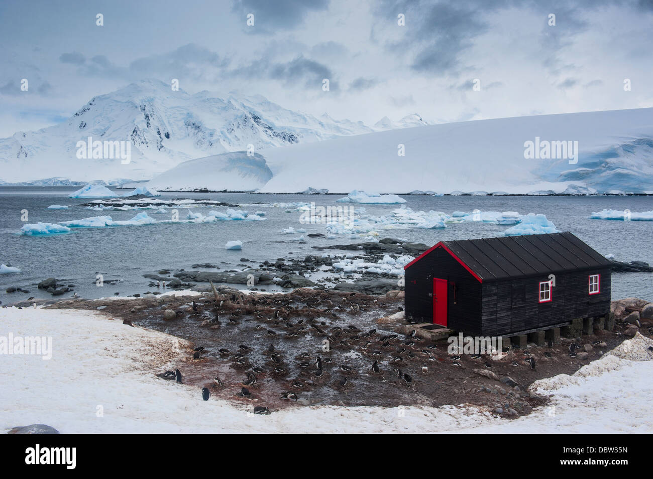 Port Lockroy Forschungs-Station, Antarktis, Polarregionen Stockfoto