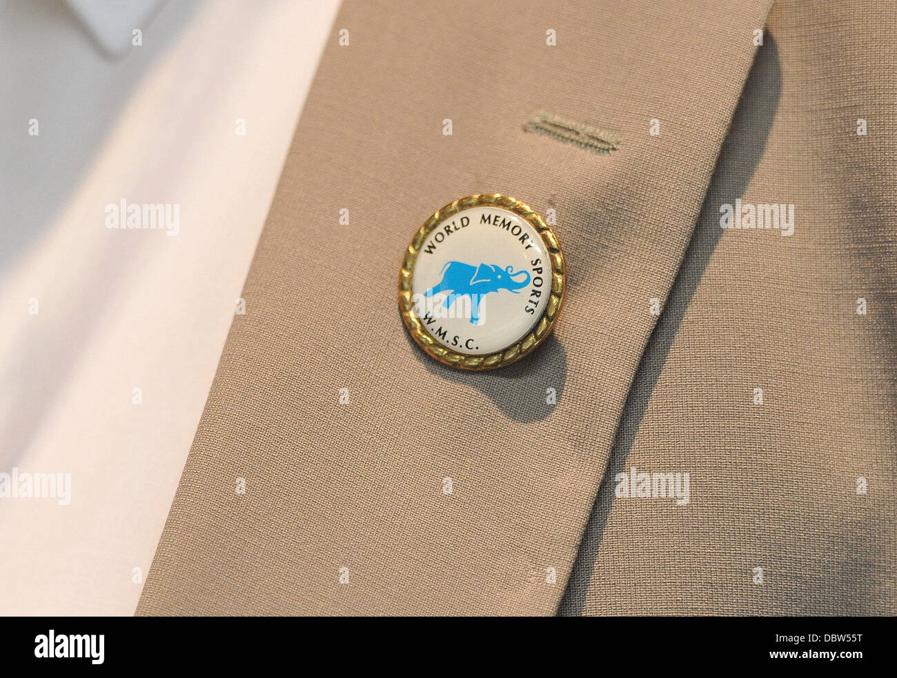 Atmosphäre UK Open Memory Championships statt auf MWB Business Exchange. UK-Version von der weltweite Wettbewerb, der Konkurrenten, die Erinnerung an eine 2.000 Ziffern und die running Order der 12 Packungen von Karten beinhaltet. London, England - 26.08.11 Stockfoto