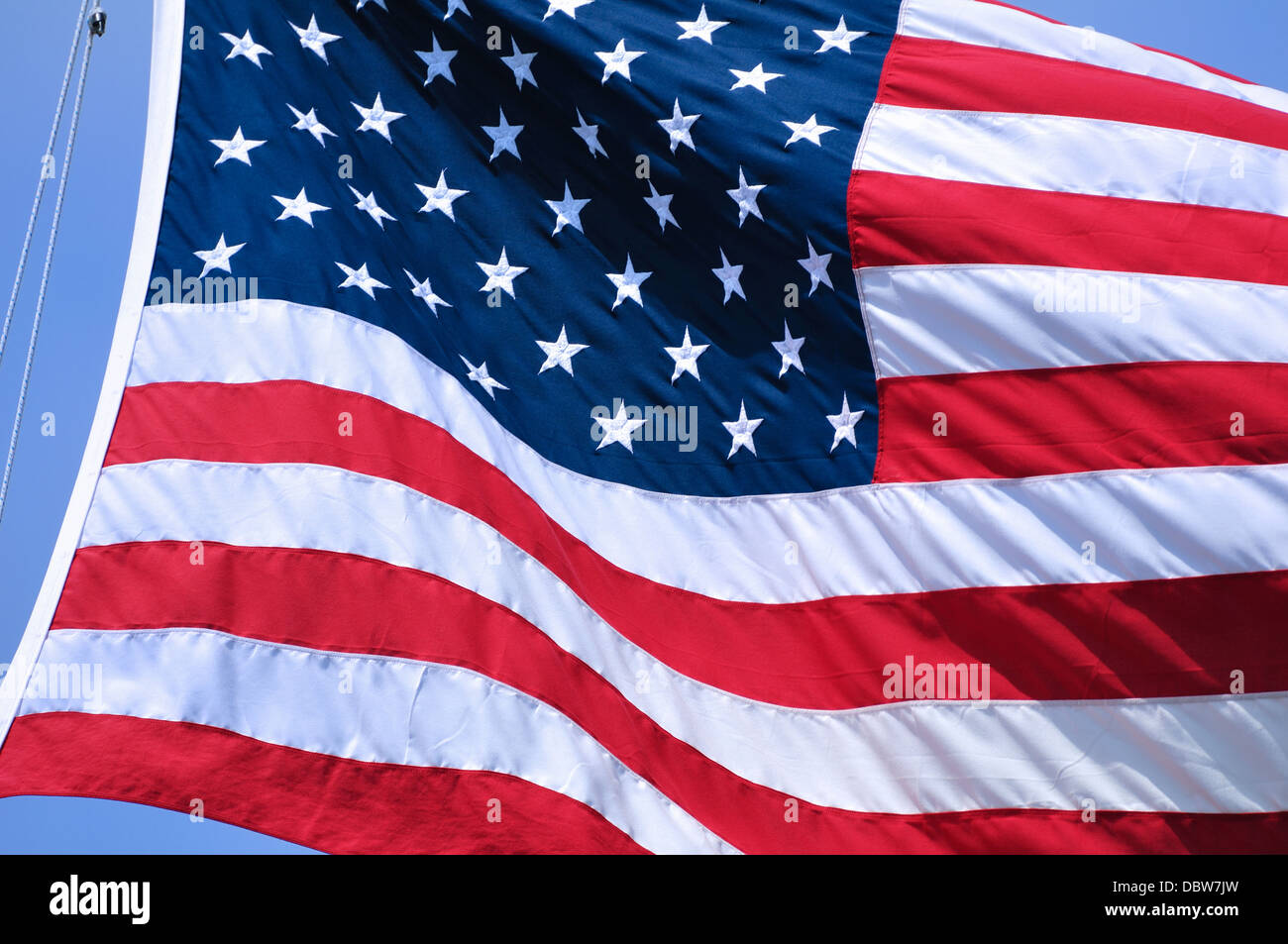 Amerikanische Flagge der Vereinigten Staaten Stockfoto