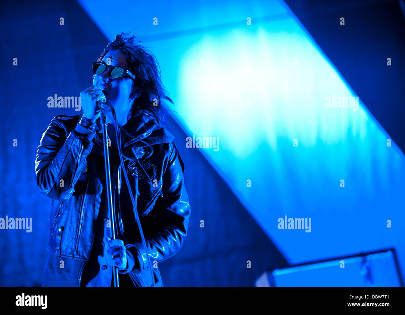 Julian Casablancas von Schlaganfällen Leeds Festival an Braham Park - Tag 3 West Yorkshire, England - 28.08.11 Stockfoto