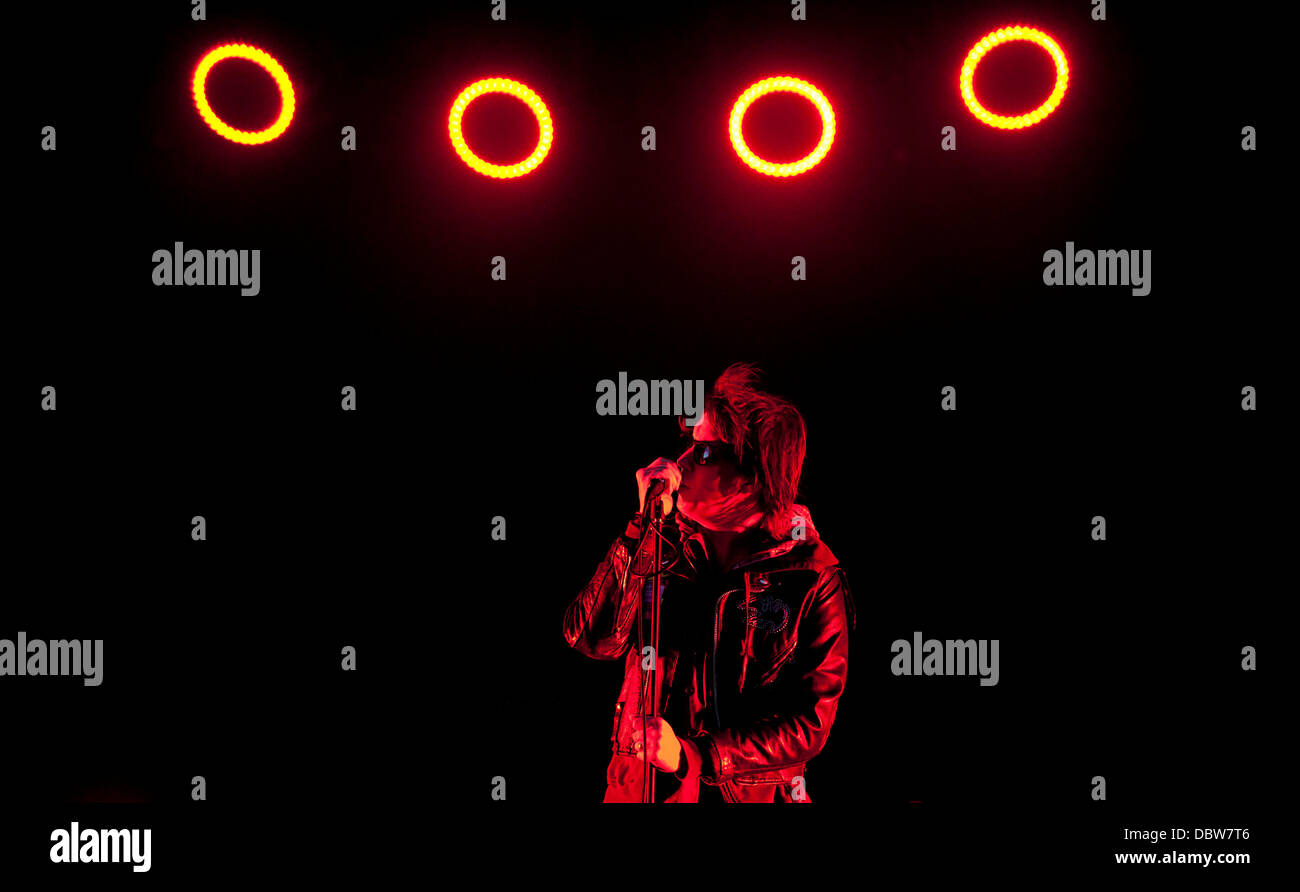 Julian Casablancas von Schlaganfällen Leeds Festival an Braham Park - Tag 3 West Yorkshire, England - 28.08.11 Stockfoto