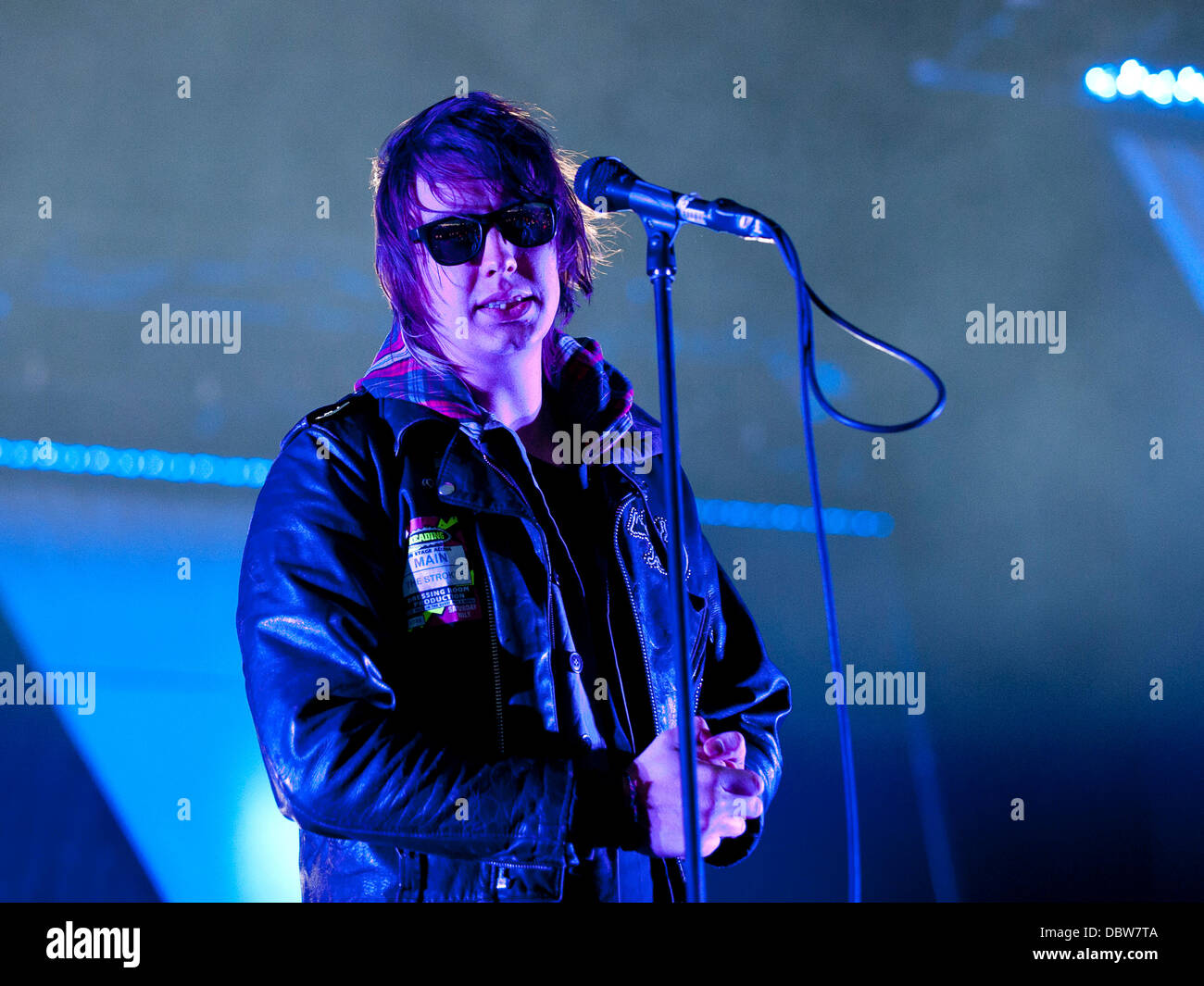 Julian Casablancas von Schlaganfällen Leeds Festival an Braham Park - Tag 3 West Yorkshire, England - 28.08.11 Stockfoto