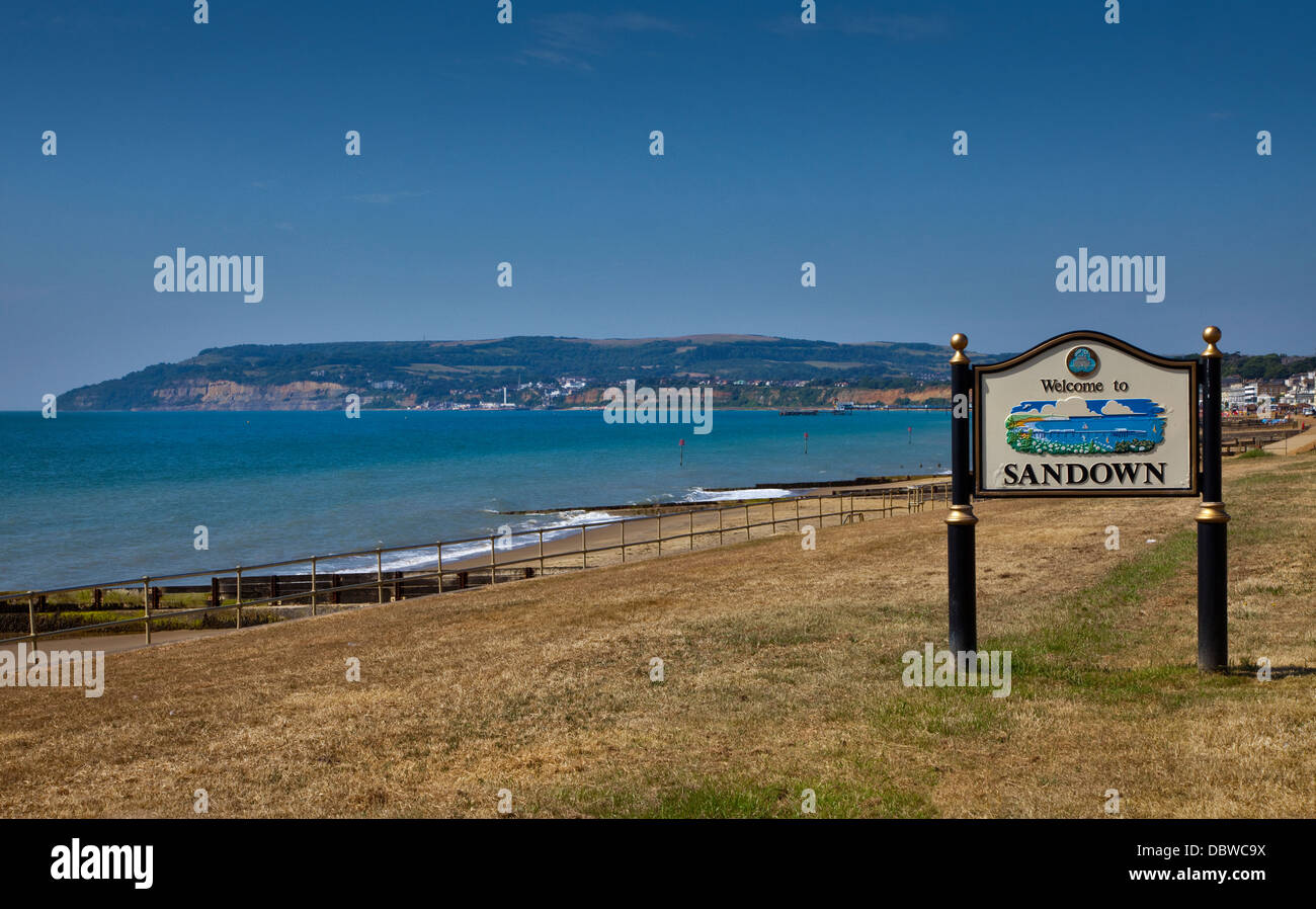 Strand von Sandown, Isle Of Wight, Hampshire, England Stockfoto