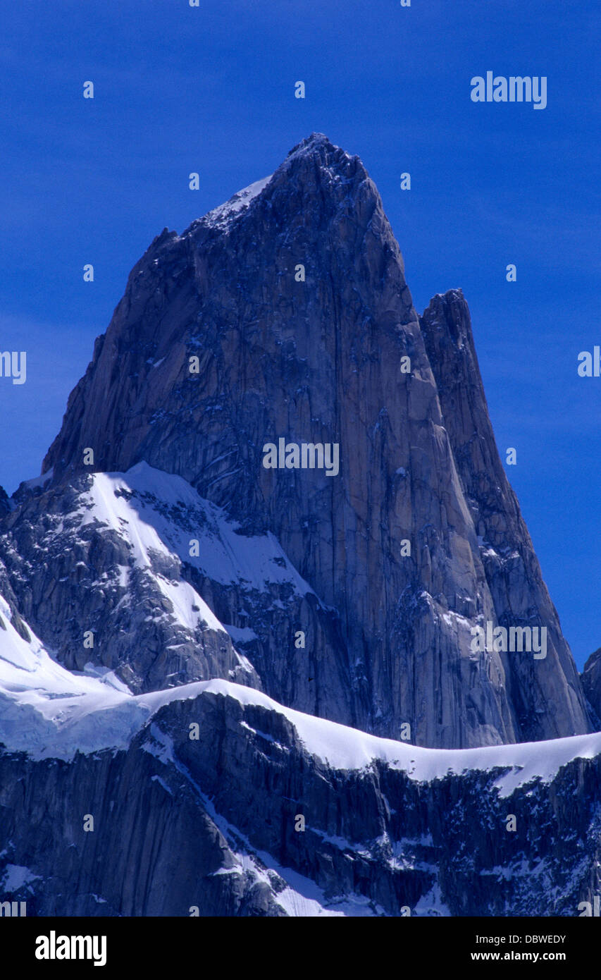 Fitz Roy Peak, El Chalten. Los Andes Gebirge. Nationalpark Los Glaciares. Provinz Santa Cruz. Patagonien. Argentinien. Stockfoto