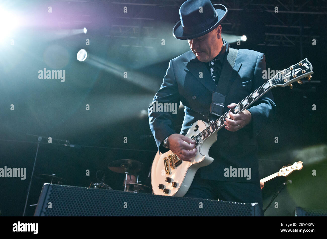 Chris Foreman des Wahnsinns der Ultraschall Musik Festival - Tag 2 - Performances Tamworth, England - 04.09.11 Stockfoto