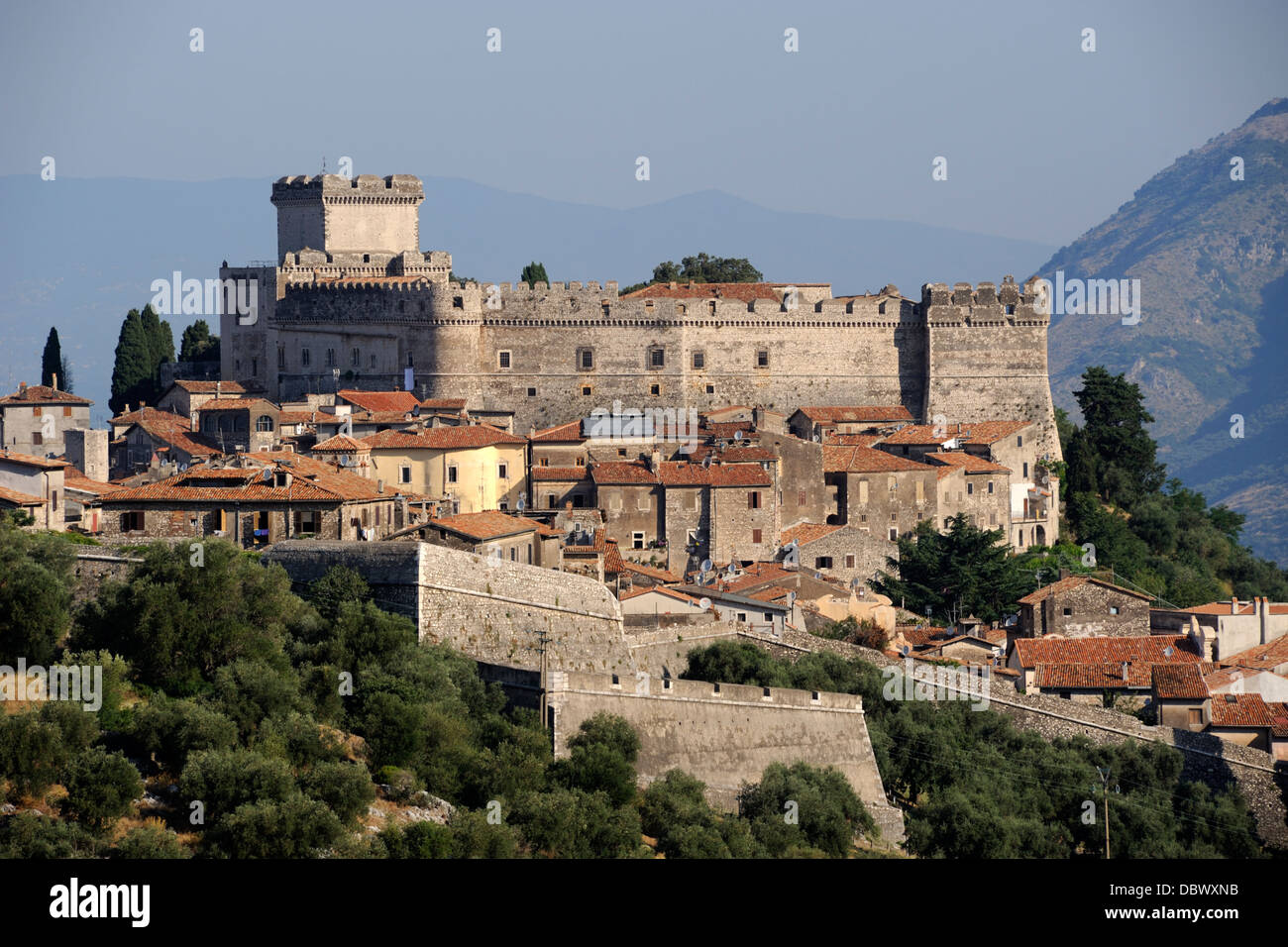 Italien, Latium, Sermoneta, Schloss Stockfoto