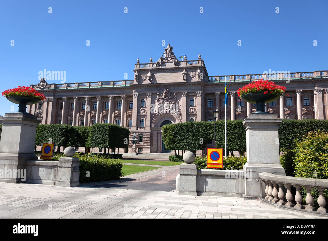Parlament-Haus-Stockholm-Schweden Stockfoto