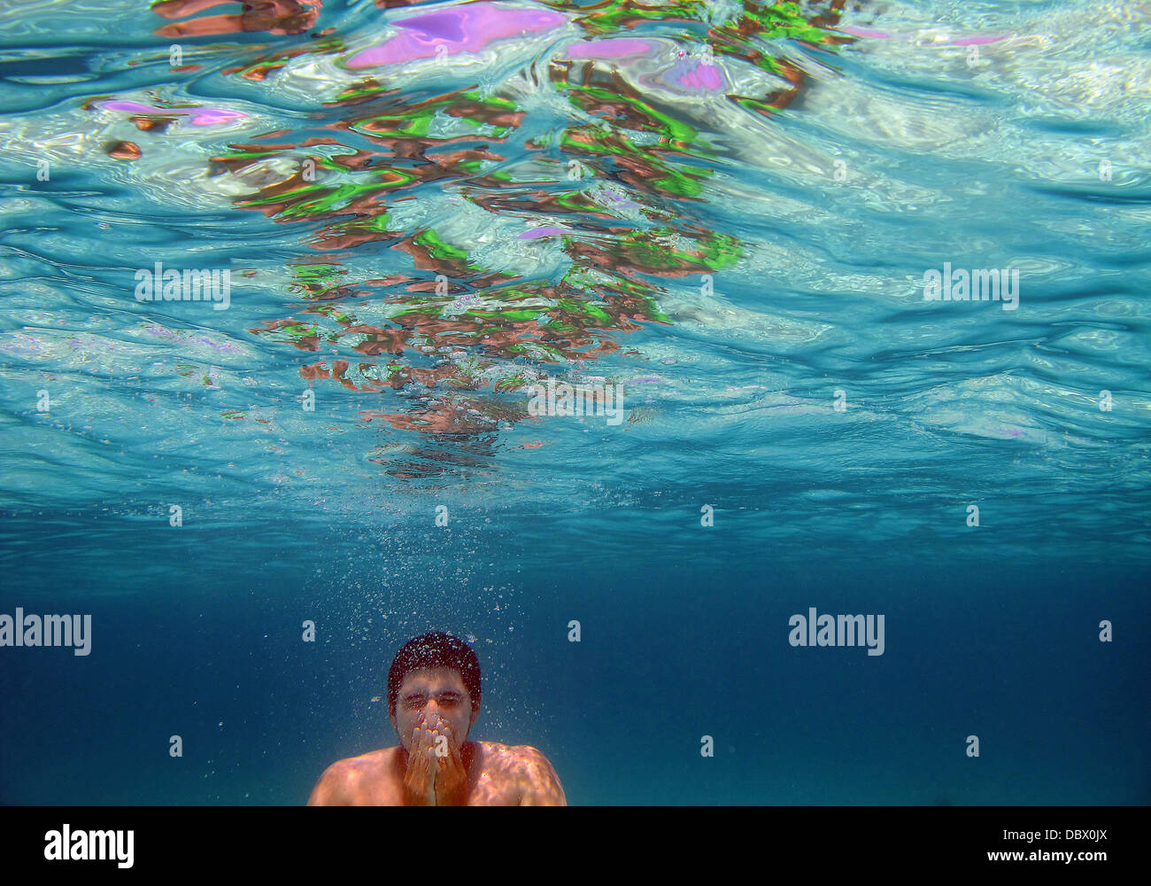 Vor der Tür Stockfoto