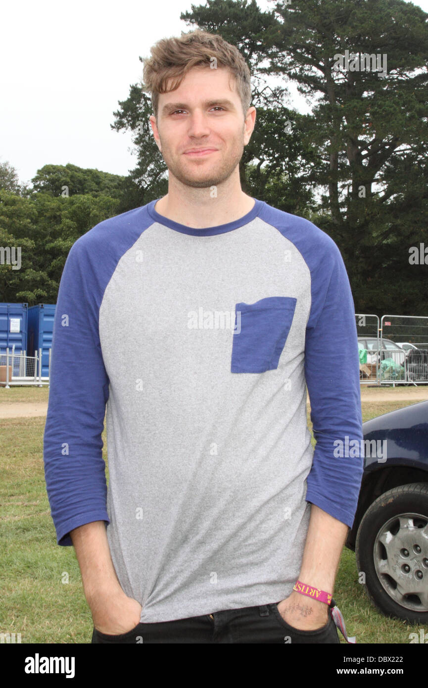 Komiker Joel Dommett am Camp Bestival, Lulworth Castle, Dorset - 3. August 2013 Credit: KEITH MAYHEW/Alamy Live-Nachrichten Stockfoto