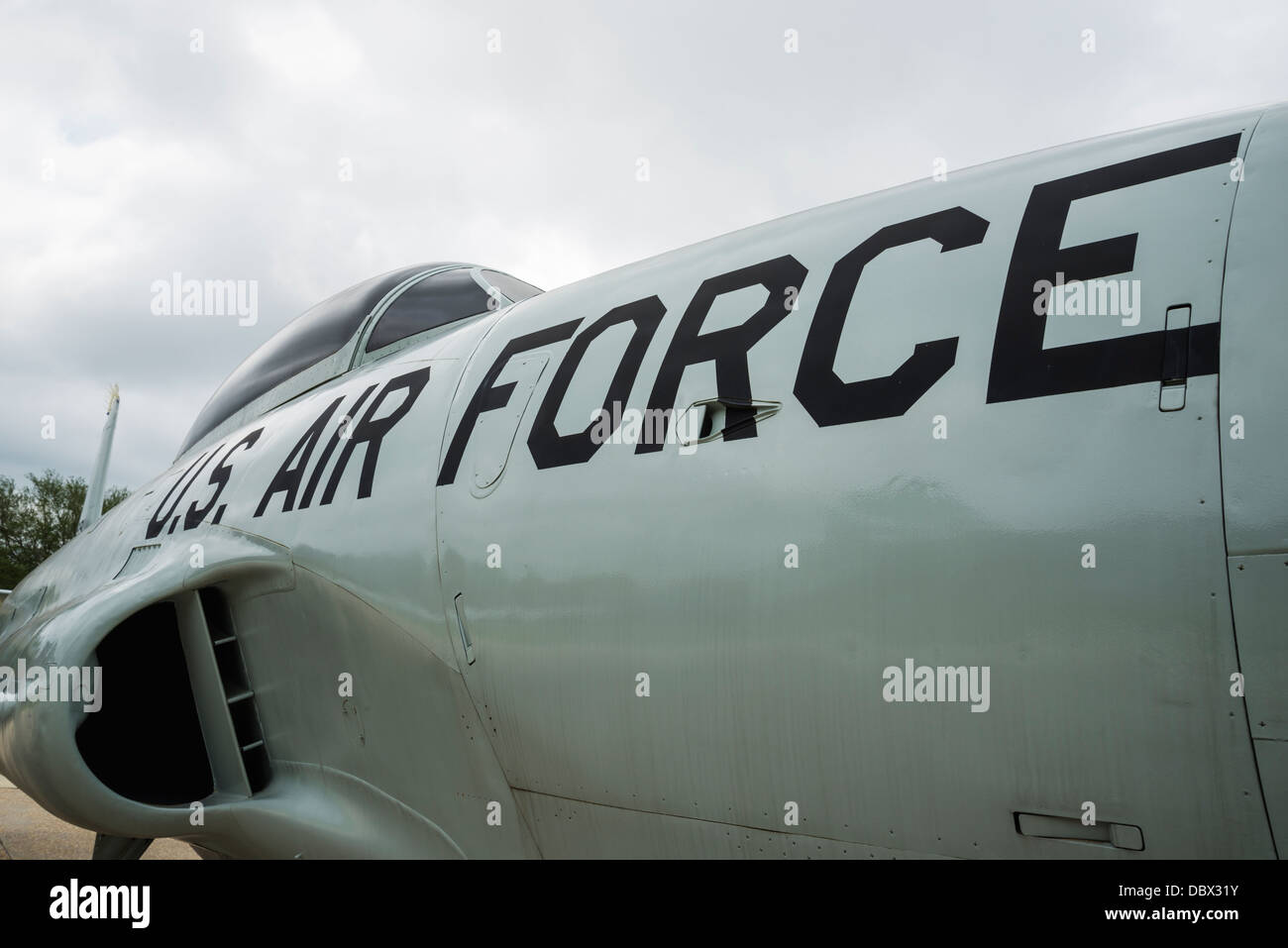 Vintage US Air Force Flugzeuge auf Moody Air Force Base in Valdosta