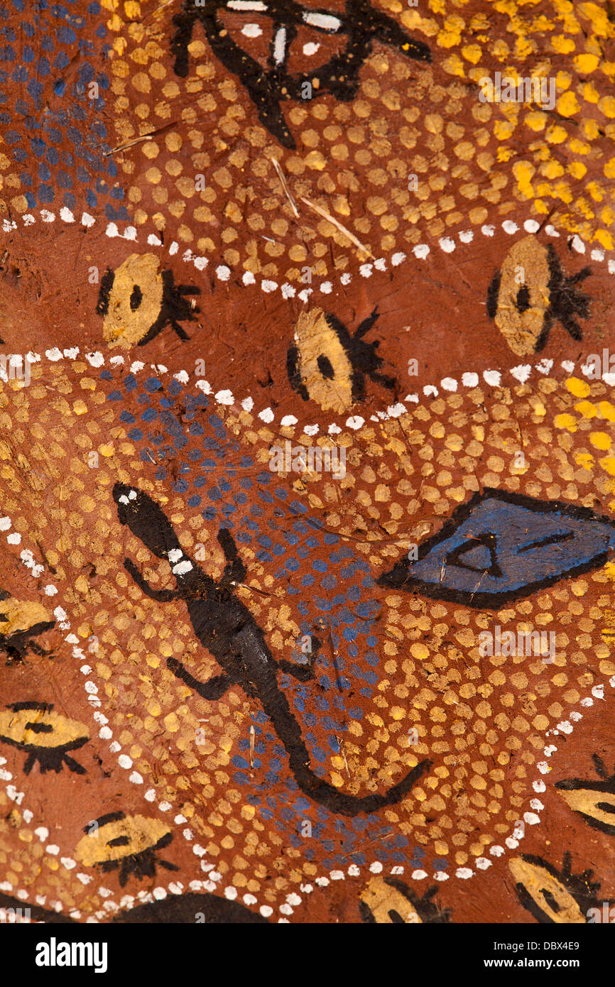Kunst der Aborigines Stockfoto