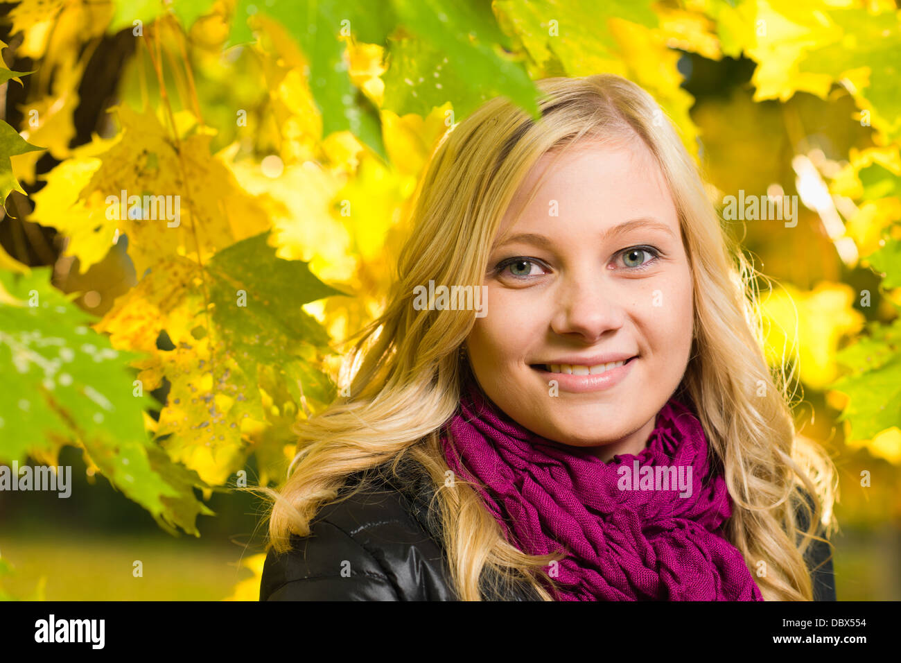 Fase Posen girl Stockfoto