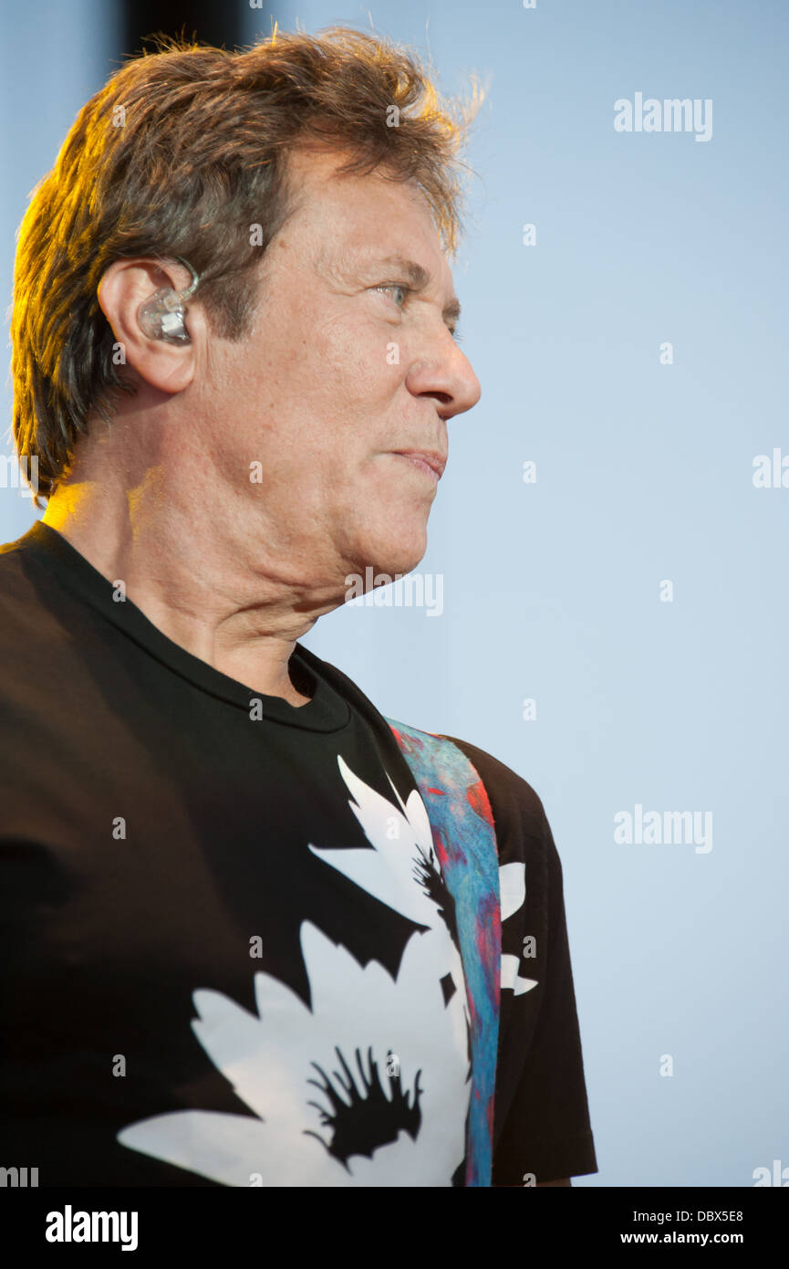 LINCOLN, CA - 3 AUGUST: Robert Lamm von der Rockband führt Chicago auf der Bühne im Thunder Valley Casino Resort am 3. August in Li Stockfoto
