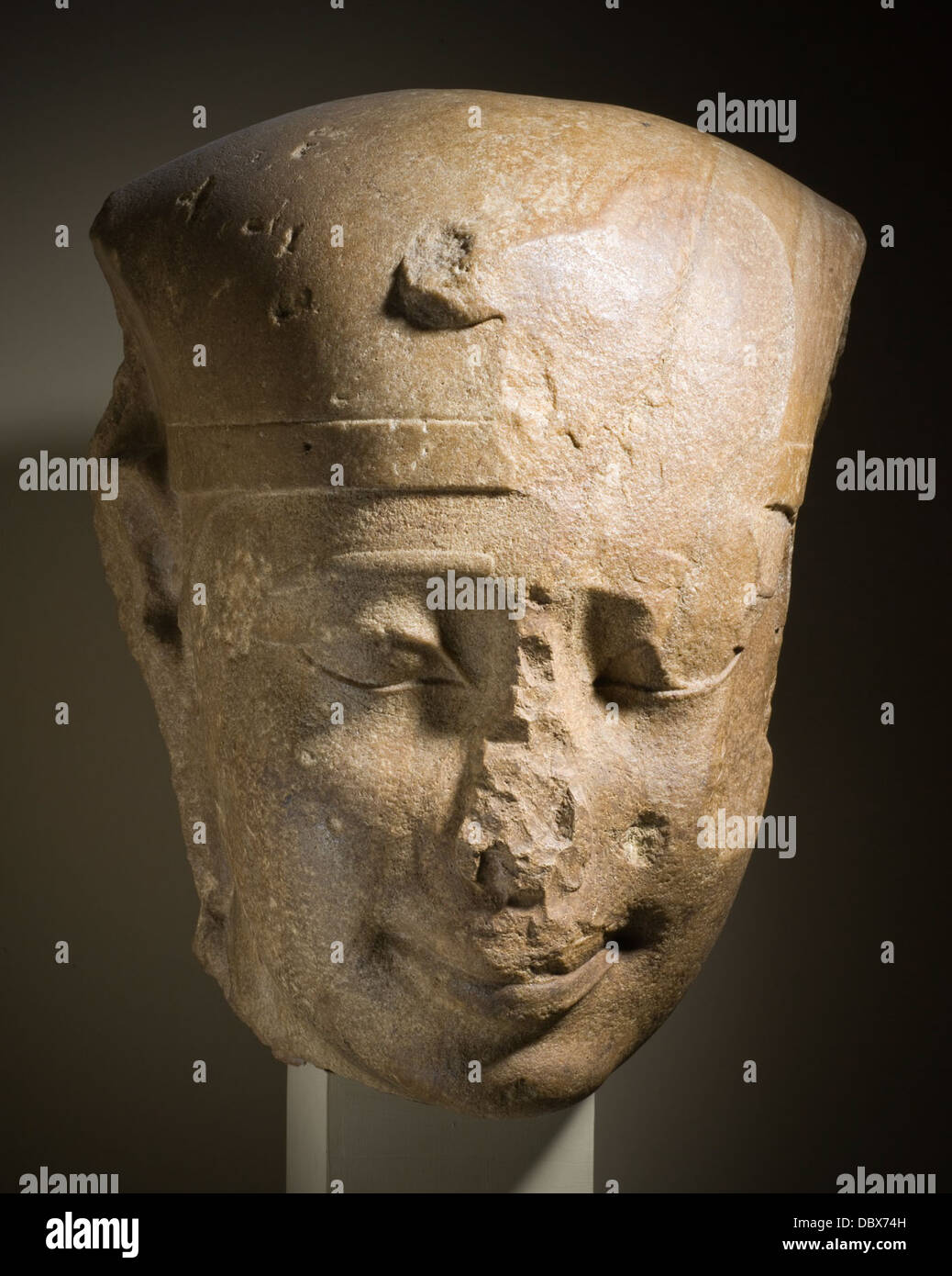 Königliche Kopf, möglicherweise König Nektanebos ich 49.23.7 Stockfoto