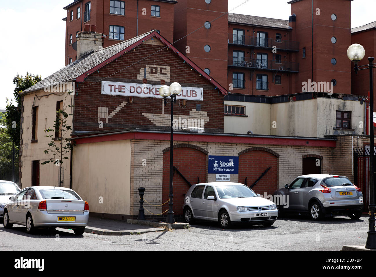 die Hafenarbeiter Club pilot Straße Sailortown Belfast Nordirland Vereinigtes Königreich Stockfoto