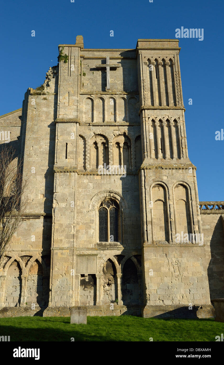 Malmesbury Abbey eine normannische Kirche in Malmesbury, North Wiltshire, UK. Stockfoto