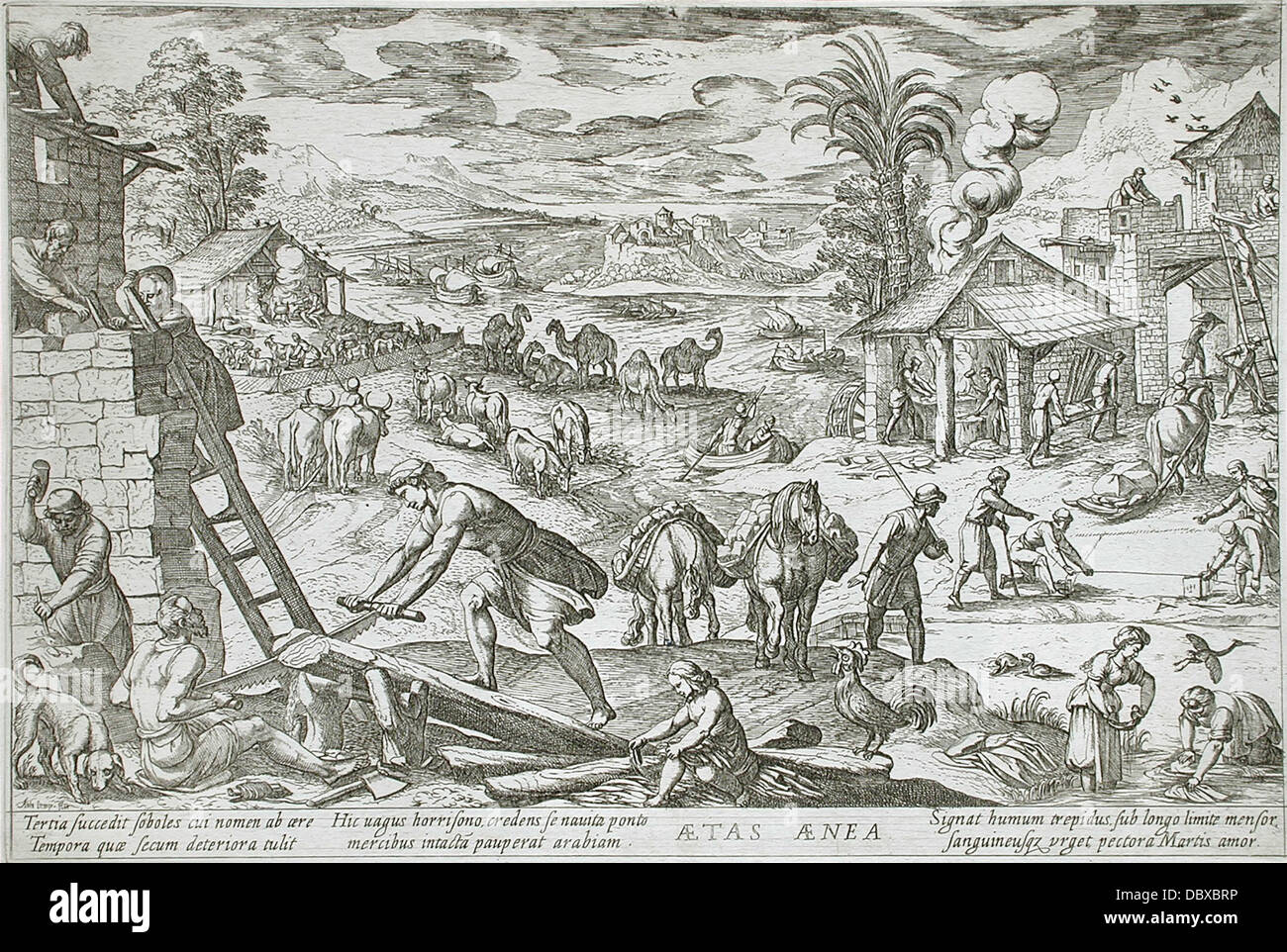 Im Alter von Kupfer 65.37.287 Stockfoto