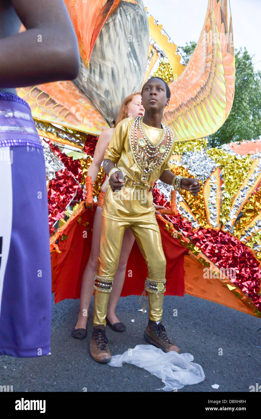TORONTO, ONTARIO/Kanada - 3. August 2013: 46. Scotiabank karibischer Karneval gefeiert mit großem Spaßfaktor. Stockfoto