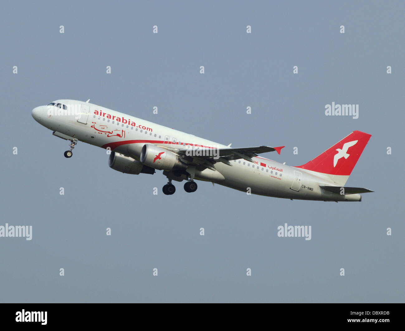 CN-NMB Air Arabia Maroc Airbus A320-214 - Cn 3833 Take-off 14july2013 2 Stockfoto