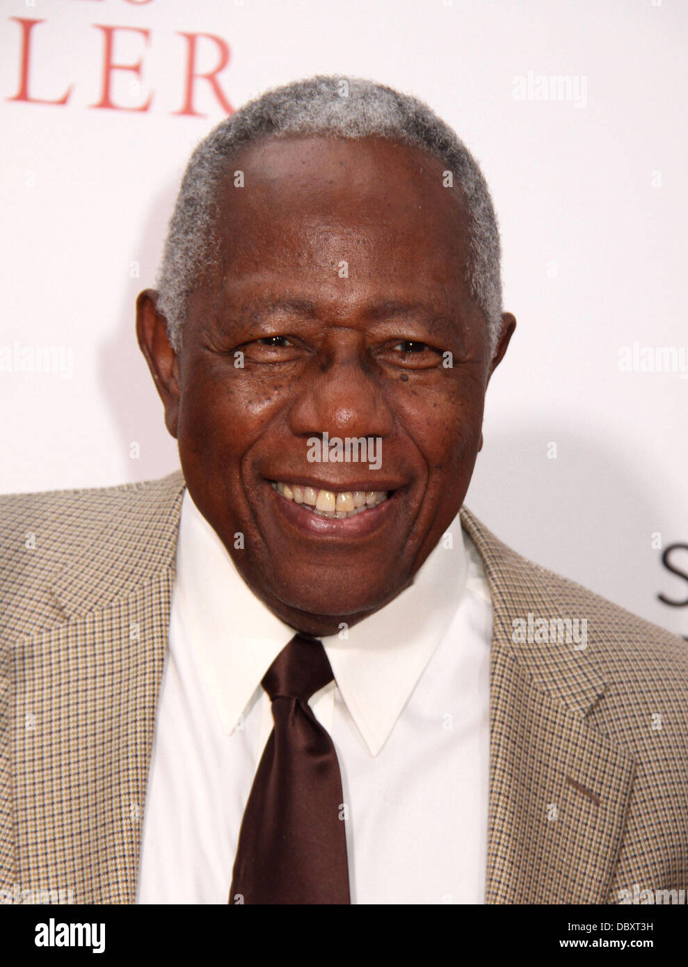 New York, NY, USA. 5. August 2013.  -Legendären Baseballspieler HANK AARON besucht die New Yorker Premiere von "Lee Daniels der Butler" im Ziegfeld Theatre statt. Nancy Kaszerman/ZUMAPRESS.com/Alamy © Live-Nachrichten Stockfoto