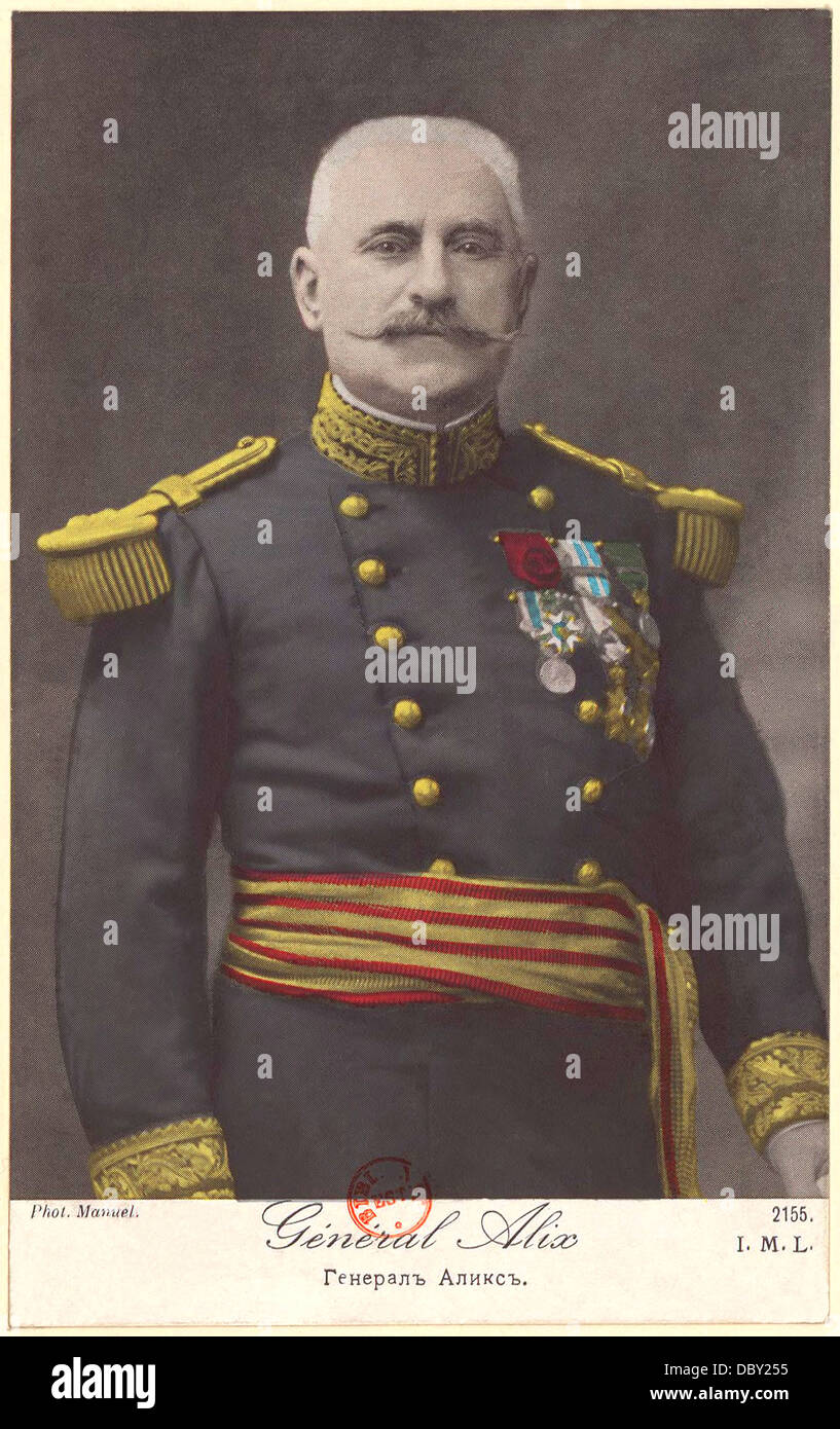 César-Gaston-Lucien Alix (1854 – 1920), französischer general Stockfoto