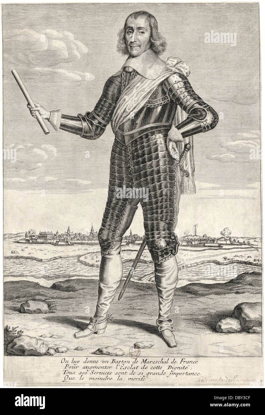 Abraham de Fabert (1599-1662), Marschall von Frankreich. Stockfoto
