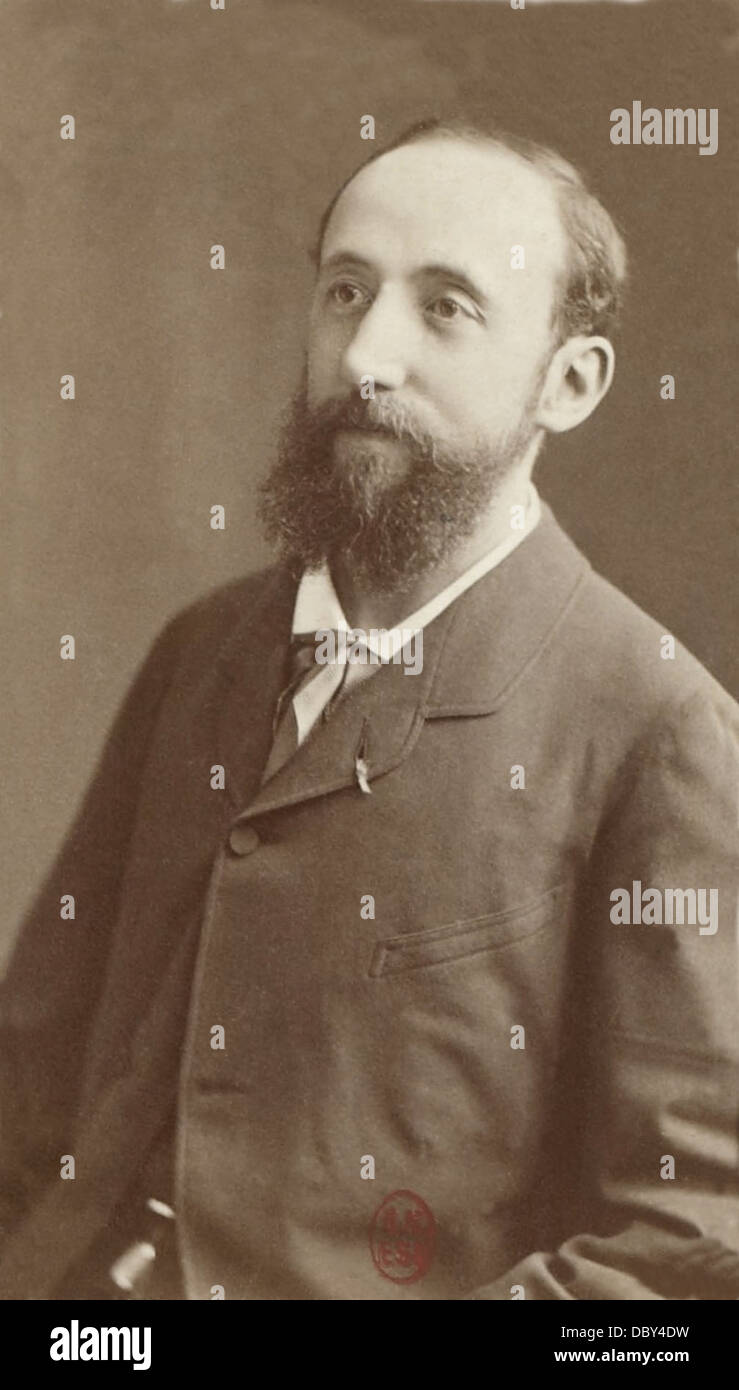 Jules Claretie (1840-1913), französischer Dramatiker, Litteraturpreise, Journalisten, Akademiker, Direktor des Théâtre Français. Stockfoto