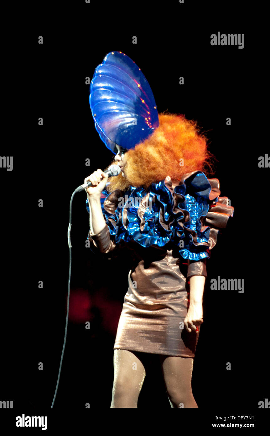 Bjork Bestival 2011 bei den Robin Hill Country Park - Tag 4 Isle Of Wight, England - 11.09.11 Stockfoto