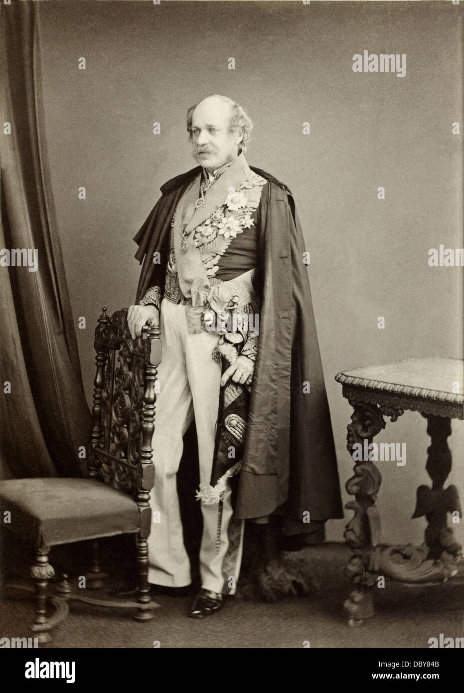 Major-General Sir Henry Creswicke Rawlinson (1810-1895), britischer Offizier, Diplomat und Orientalist, manchmal beschrieben als die Stockfoto