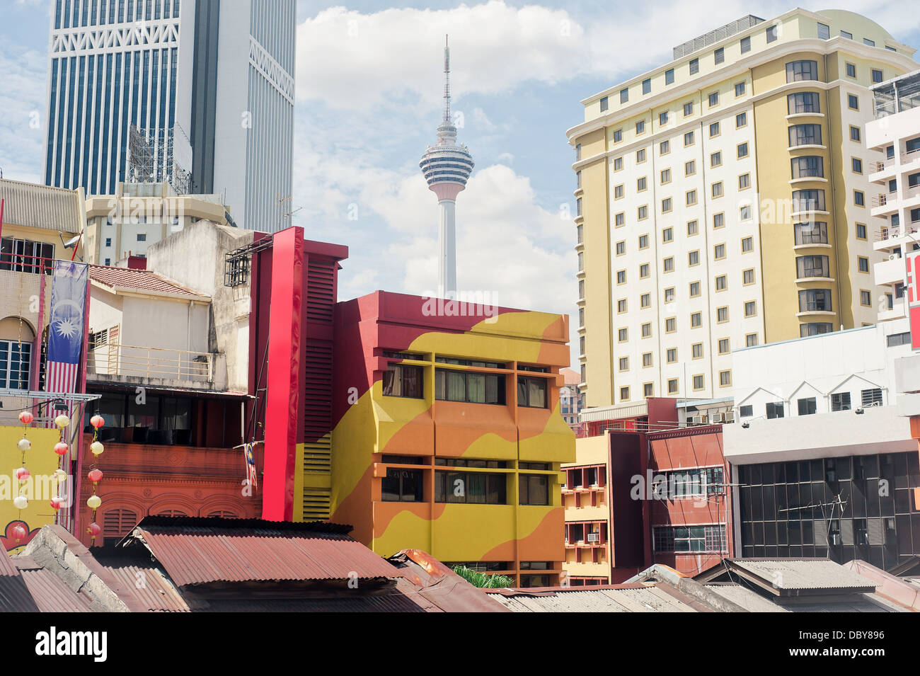 Chinatown-Architektur in Kuala Lumpur, Malaysia Stockfoto