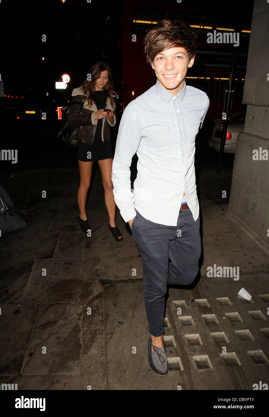 Louis Tomlinson vor Jalouse Nachtclub. London, England - 15.09.11 Stockfoto