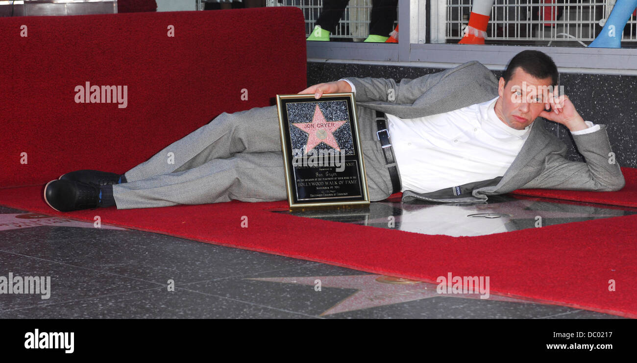 Jon Cryer Jon Cryer ist mit ein Hollywood Star Los Angeles, Kalifornien - 19.09.11 geehrt. Stockfoto