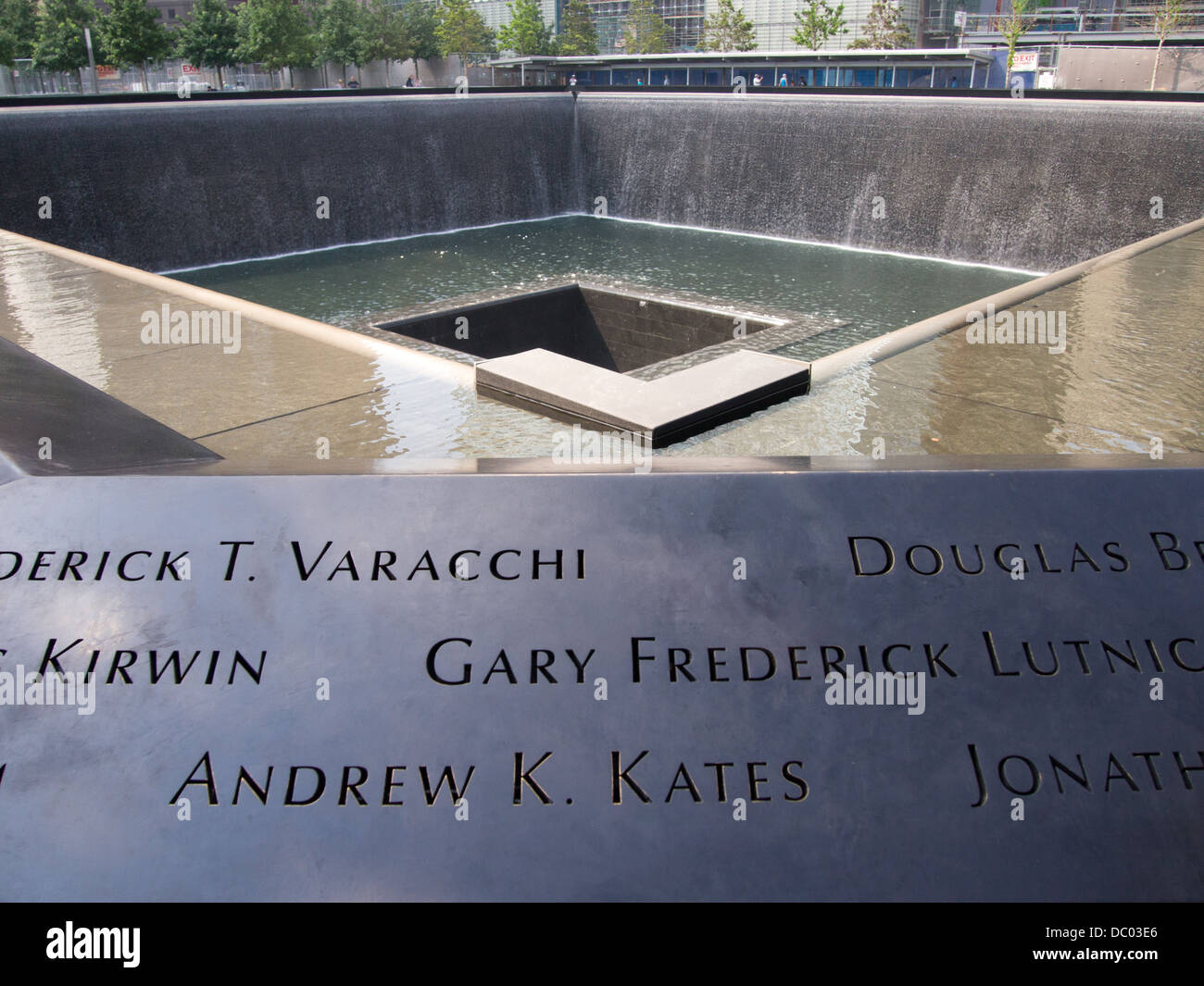 Reflexion-Pools, NYC und Gedenken an 9/11 Angriffe Stockfoto
