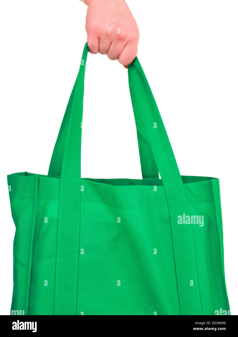 Grüne Wiederverwendbare Einkaufstasche Stockfoto