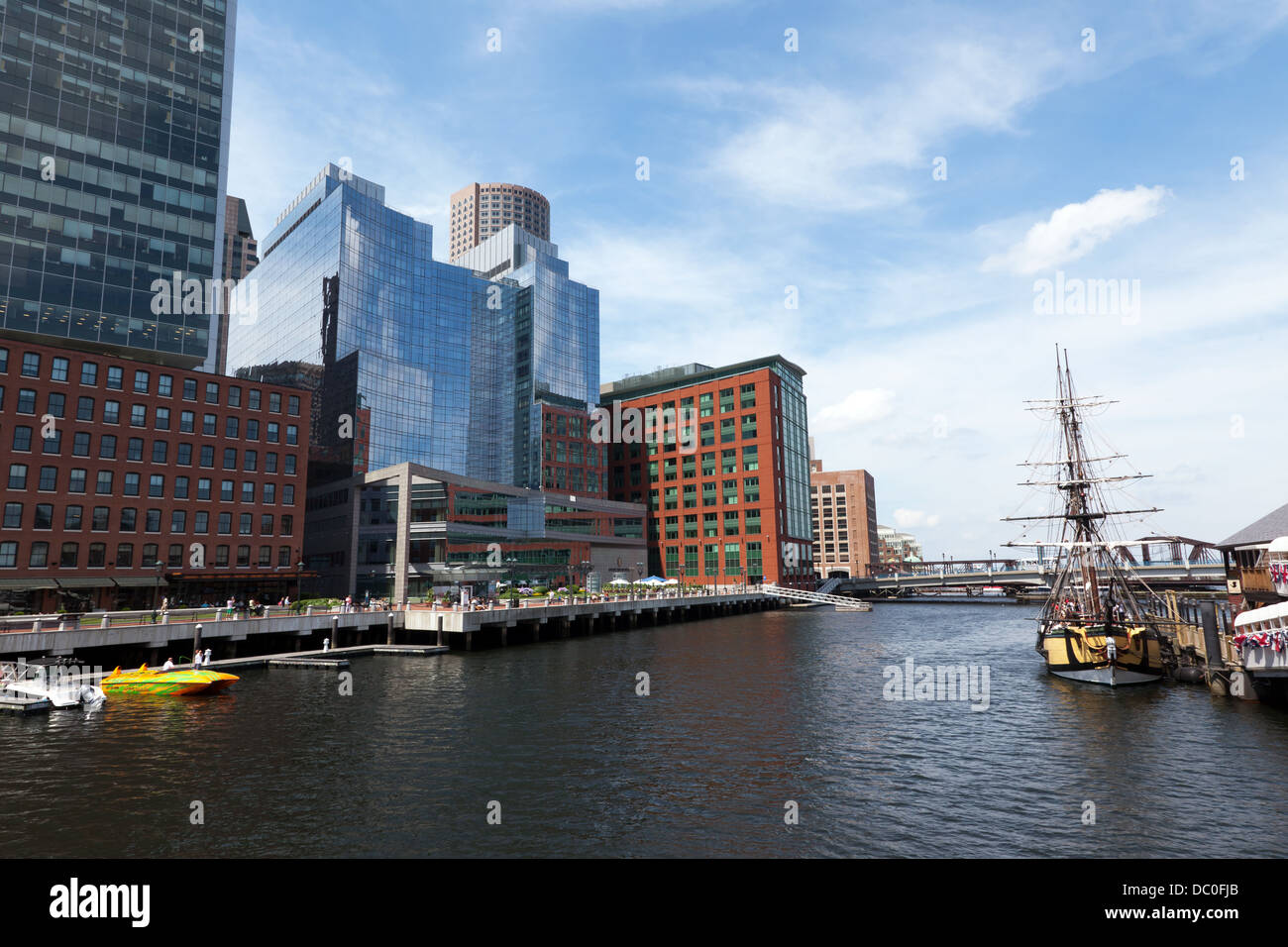 Ansicht des Bibers, eine Nachbildung eines historischen Schiffe Imnvolved in der Boston Tea Party. Stockfoto