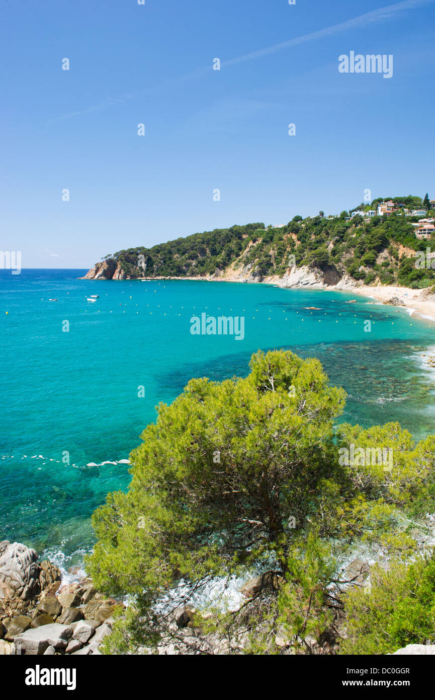 Küste von Spanien Costa Brava Stockfoto