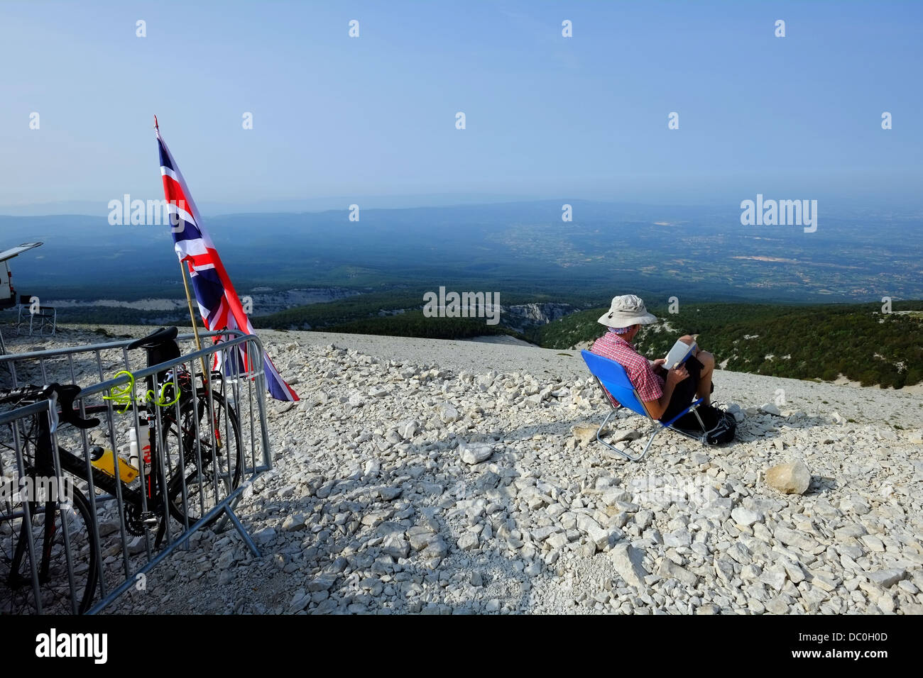 Zuschauer auf der Bühne 15 von 2013 Tour De France Givors – Mont Ventoux Stockfoto