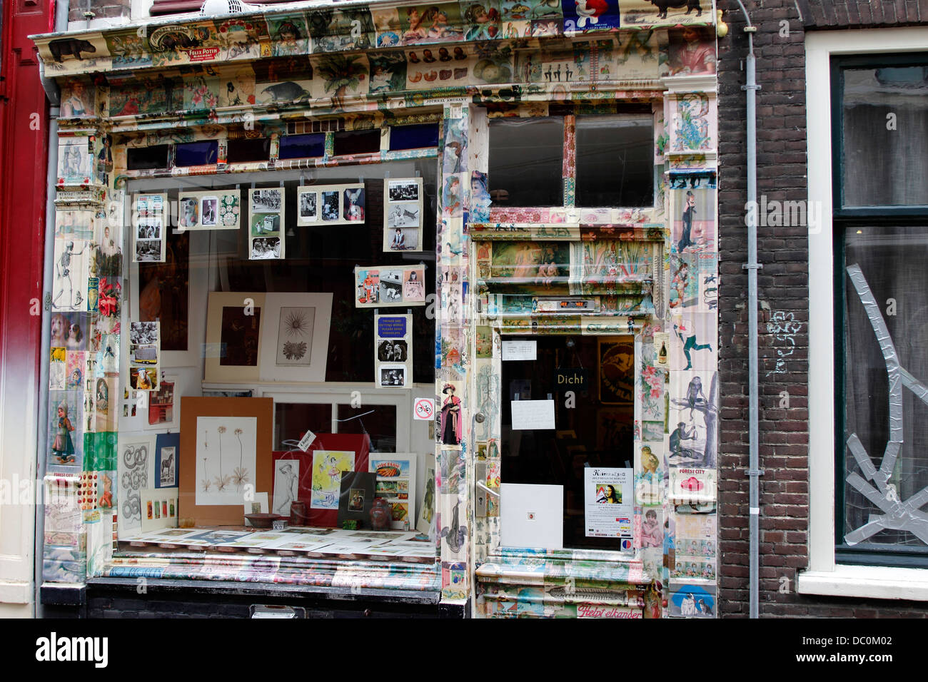 Haarlem-Niederlande-Europa-Karte und Kunst drucken Shop außen Stockfoto