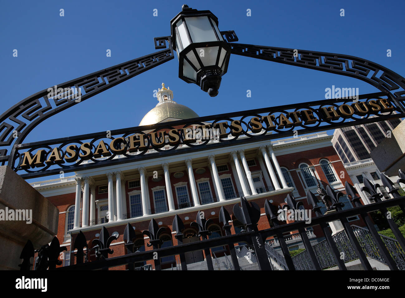 Das Massachusetts State House auf der Freedom Trail, Boston, Massachusetts Stockfoto