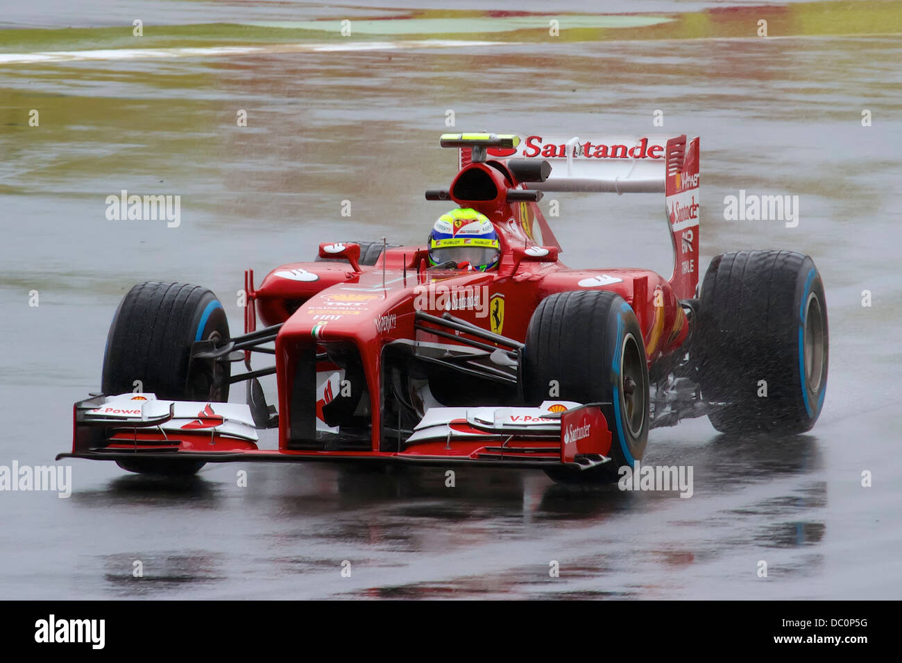 Felipe Massa das Ferrari F1-Auto zu fahren. Stockfoto